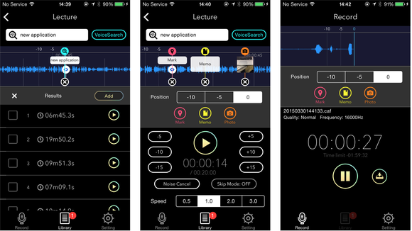 casio voice recorder app iphone screenshots