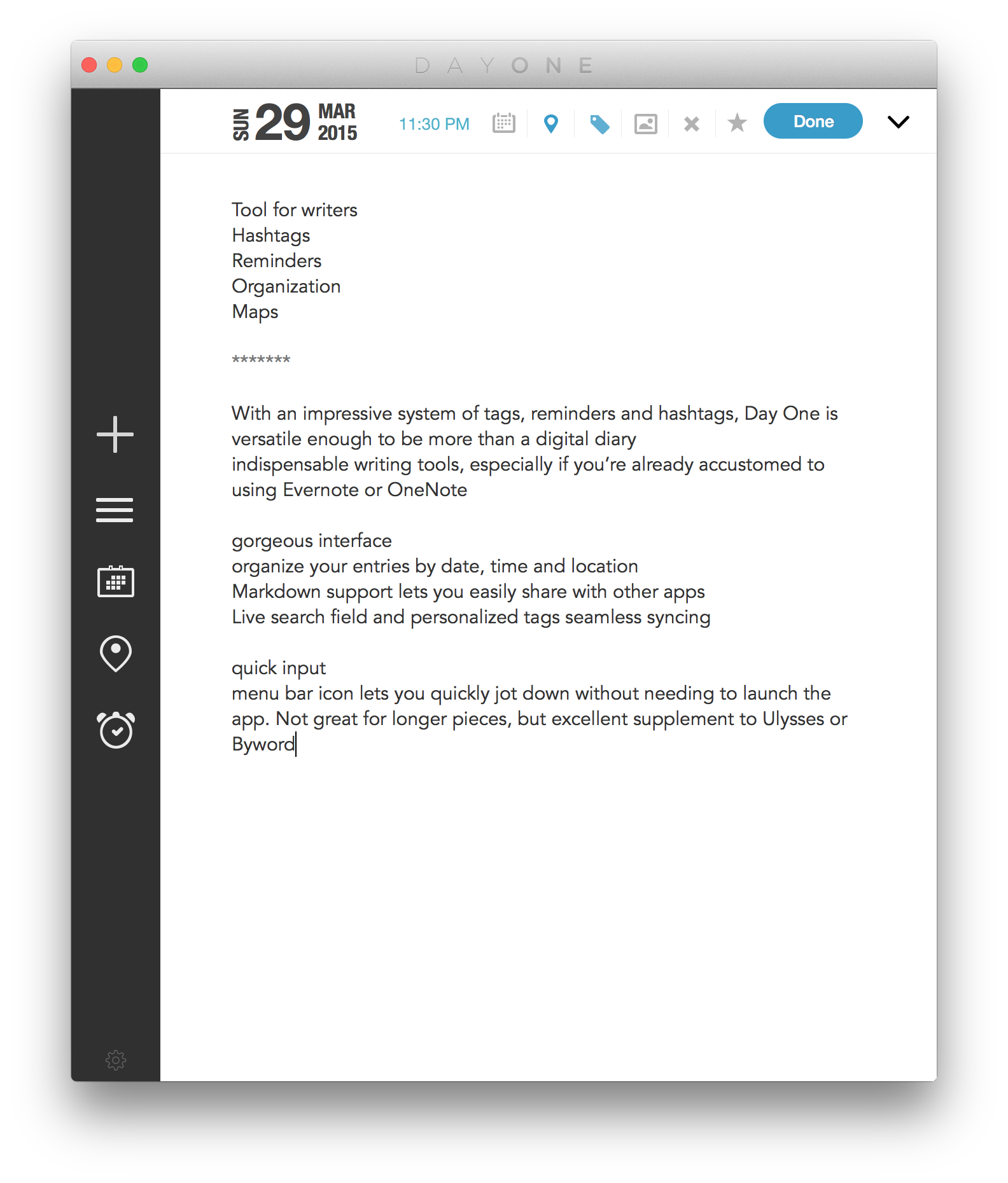 Diary For Mac App