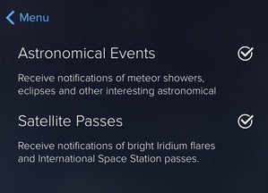 Set Sky Guide notifications.