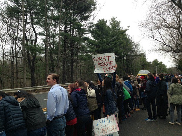 Boston Marathon Wellesley College scream tunnel