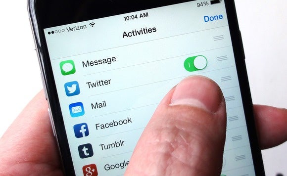 ios action buttons remove action button 2