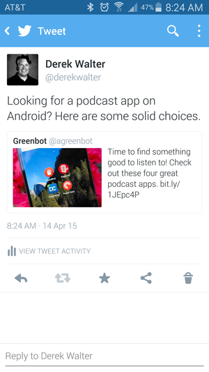 twitter for android quote tweet