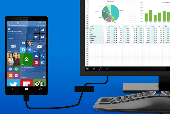 windows 10 phones continuum