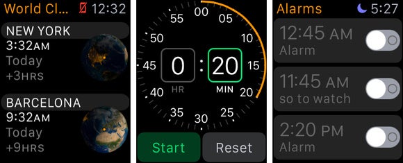 apple watch world timer alarm