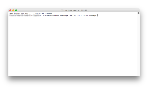 custom notifications terminal