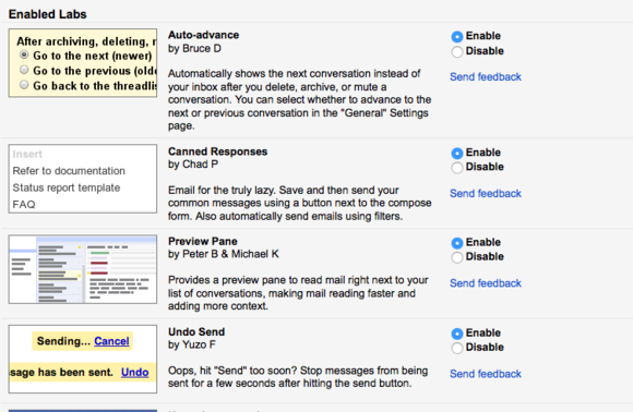 gmail labs