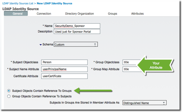 LDAP General Tab