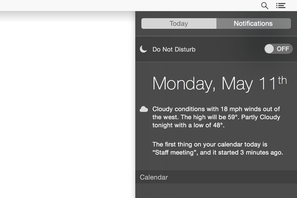 notification center do not disturb