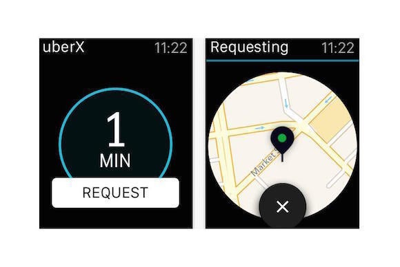 uber on galaxy watch