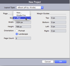 QuarkXPress 2015 new layout ipad
