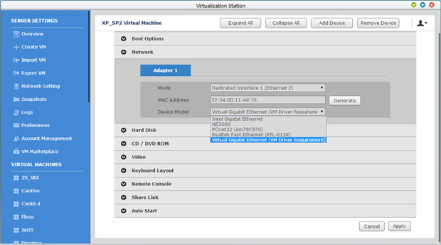 qnap virtualization station