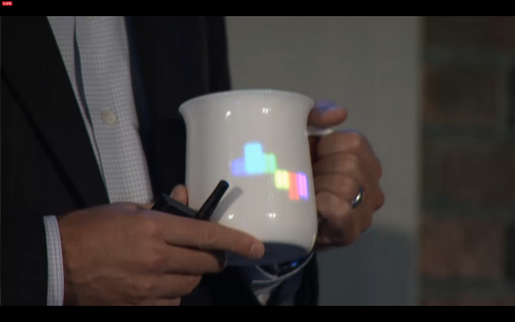 Intel connected coffee cup