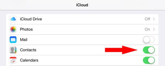 switch iphone to android icloud contacts