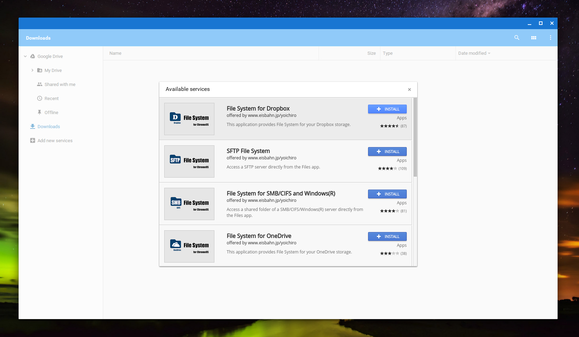 add new services chromebook