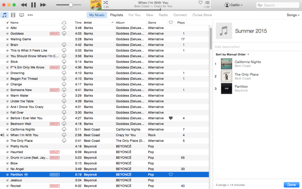 apple music itunes playlist add