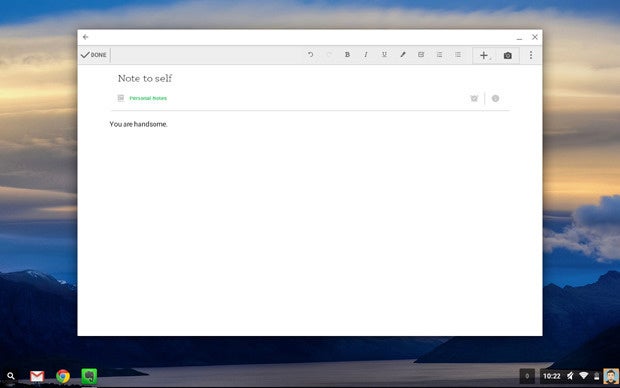Chrome OS Android Apps: Evernote