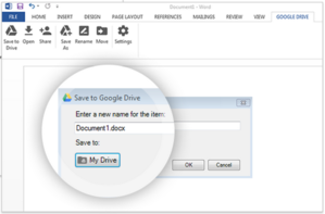 google drive in office 2