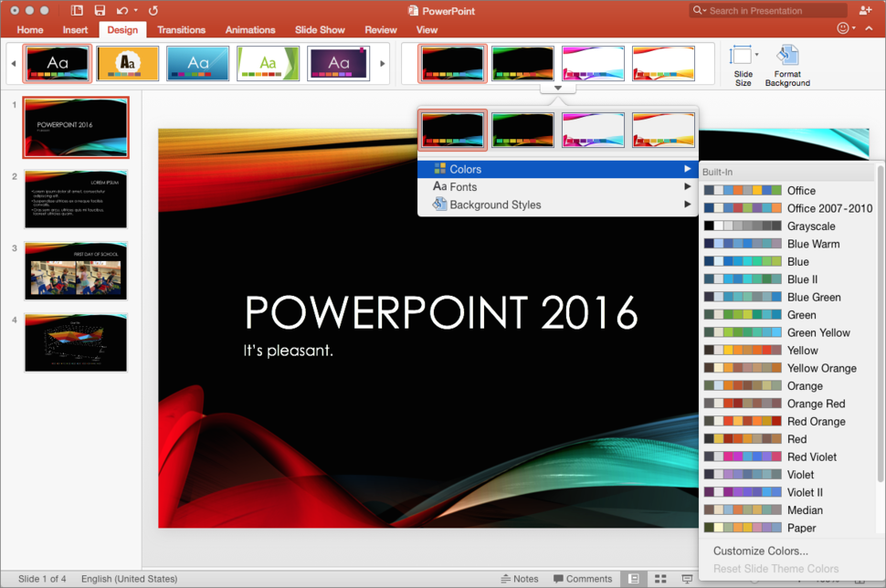 mac version of powerpoint
