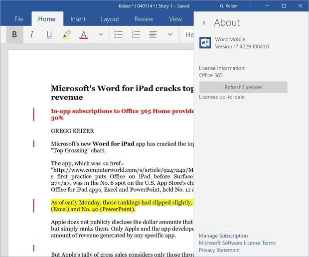 Microsoft Office Subscription For Ipad