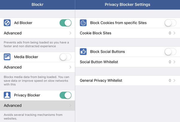 blockers blockr config