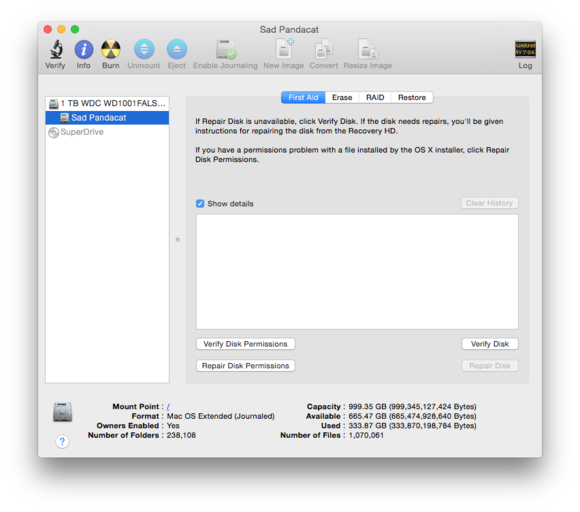 disk utility