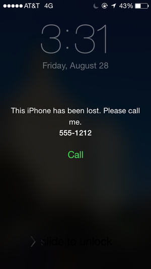 find iphone lost mode
