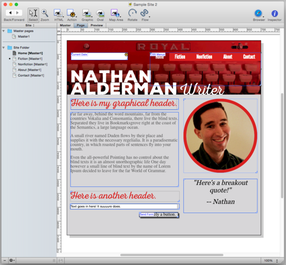 photo of Freeway Express 6.1.2 review: Web design program is free, outdated, frustrating image