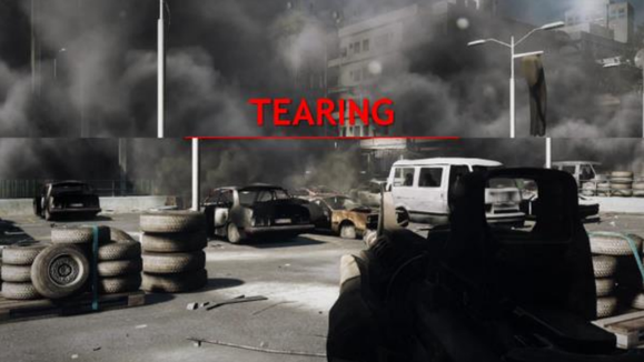 screen tearing example