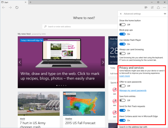 windows10 privacy edgeadvanced