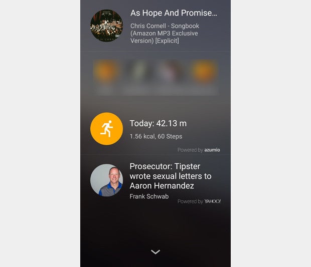 ZTE Axon Widget Panel