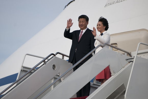 Xi Jinping at Joint Base Andrews