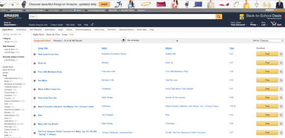 amazon main page