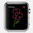 apple shaped touch screen watch