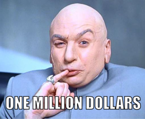 dr  evil one million dollars