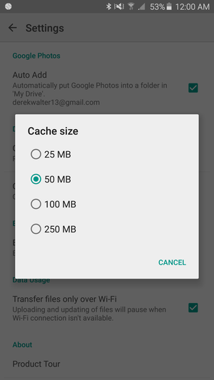 google docs cache