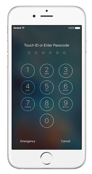 ios 9 passcode