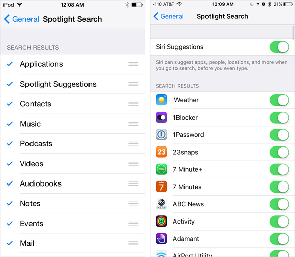 ios9 settings siri suggestions 2up