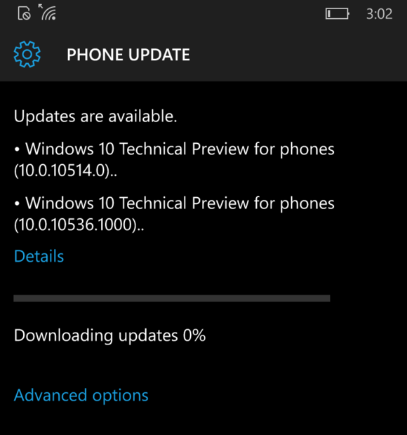 windows mobile 10536 installation