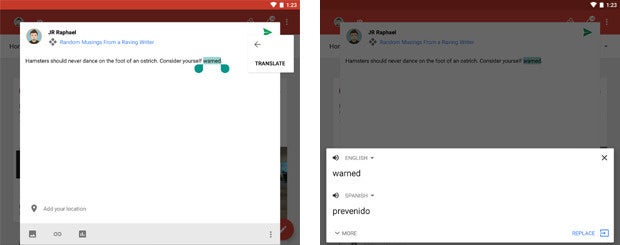 Android 6.0 Marshmallow: Translate