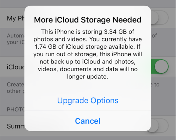 icloud upgrade