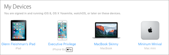 mac911 list of devices icloud" width="580" height="188