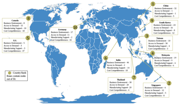 Solar panel map