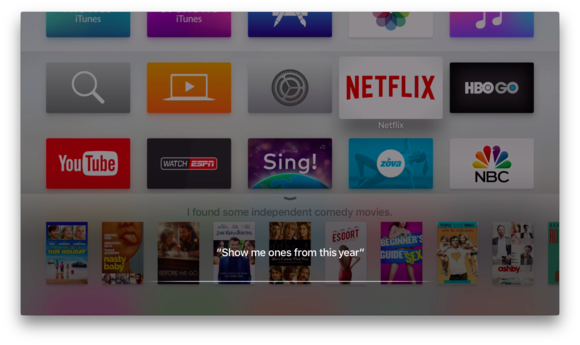 apple tv siri refine search