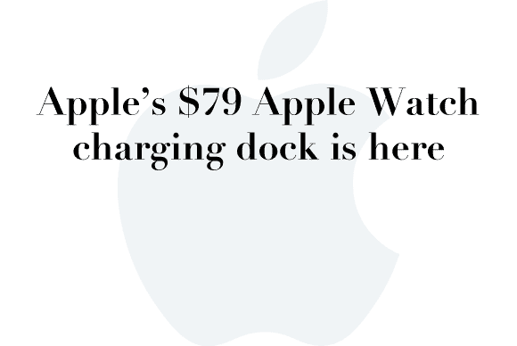 apple watch carging dock