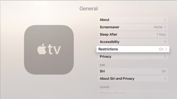 How to set restrictions on the new Apple TV