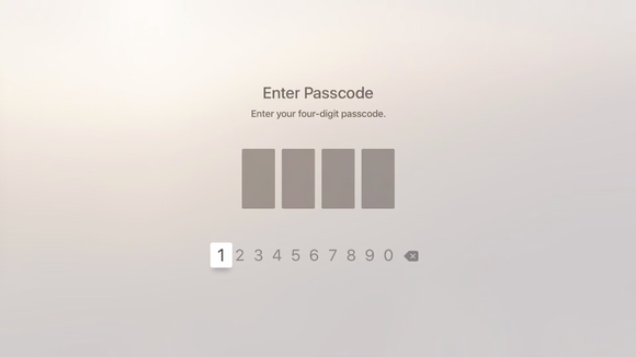 appletv settings restrictions passcode