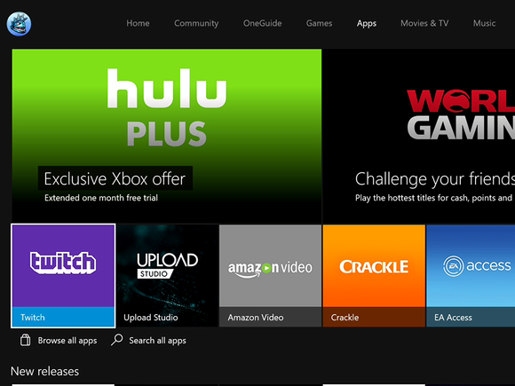 Microsoft New Xbox One Experience NXOE apps