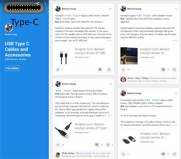 Benson Leung USB Type-C Reviews