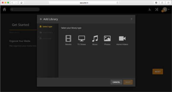 plex new library