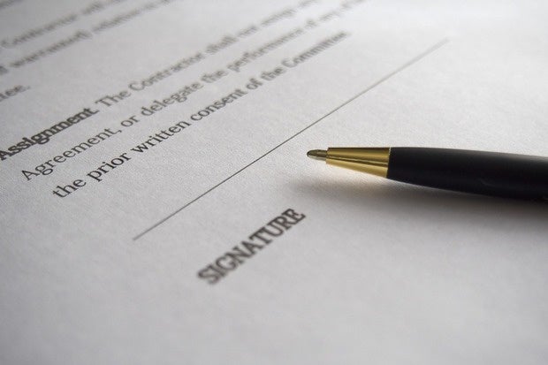 contract signature agreement fine print business